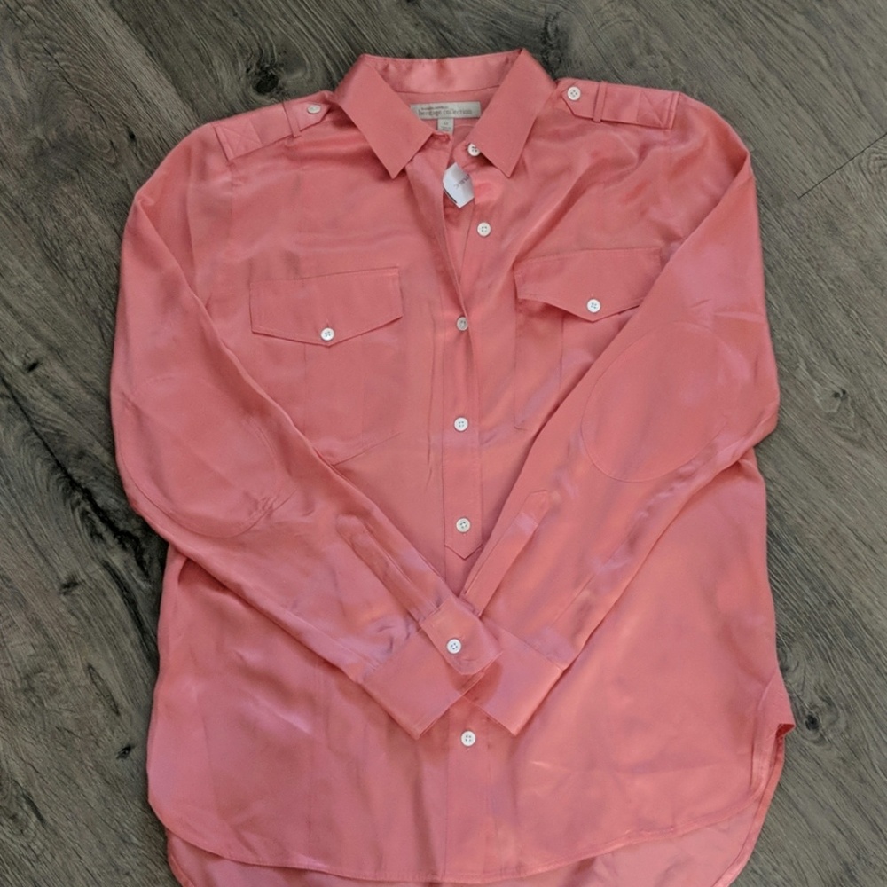 Banana Republic Pink Silk Blouse -NWT